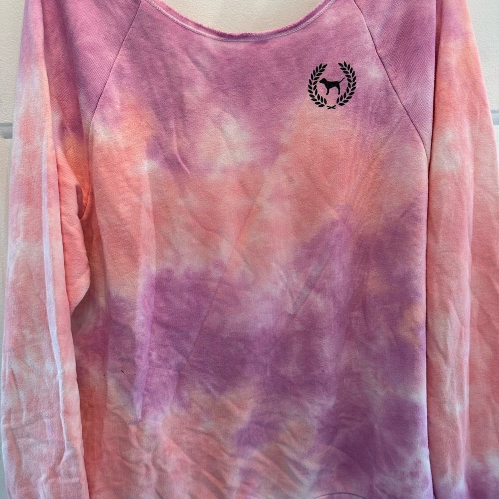 Victoria’s Secret Pink Ombre Off Shoulder Sweatshirt